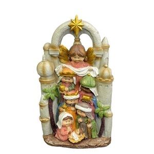 Napco Imports Vintage Item 44841 Resin Children’s Nativity Scene